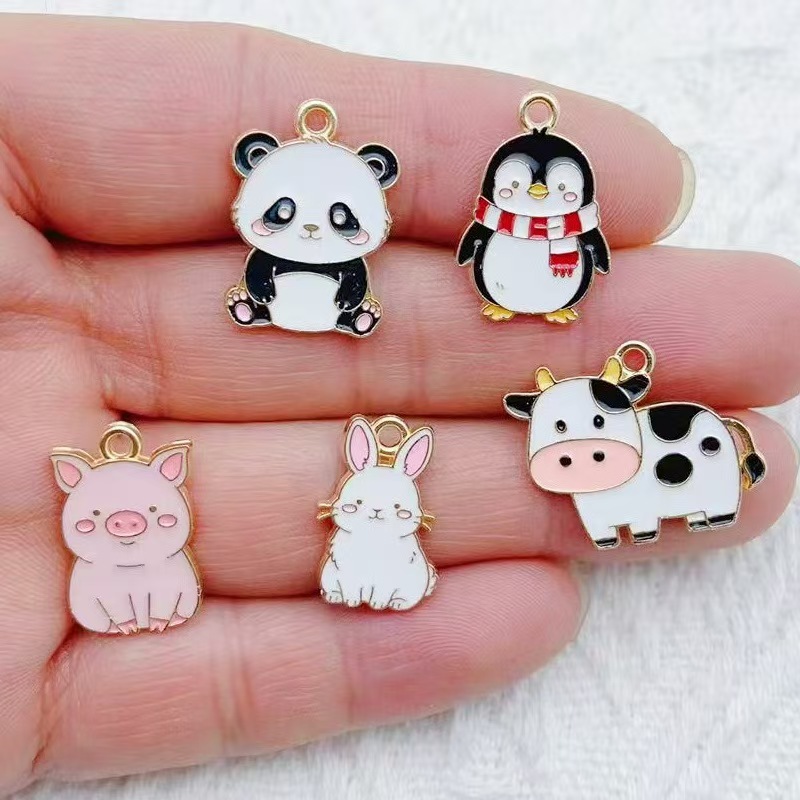 Jewelry Making Jewelry - 10 шт. Мультяшные пингвины и панды,