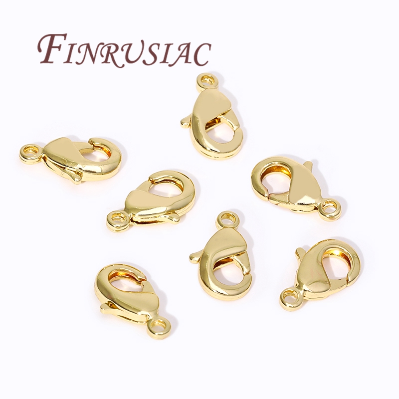 Jewelry Making Gold - замочек круглый/18-каратное позолоченное застежка-лобстер для браслетов,