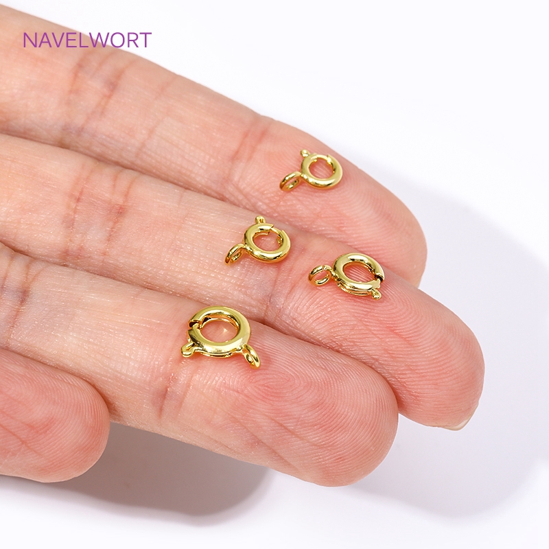 Jewelry Making Gold - Застежка-карабин Застежки-пружины из латуни с позолотой