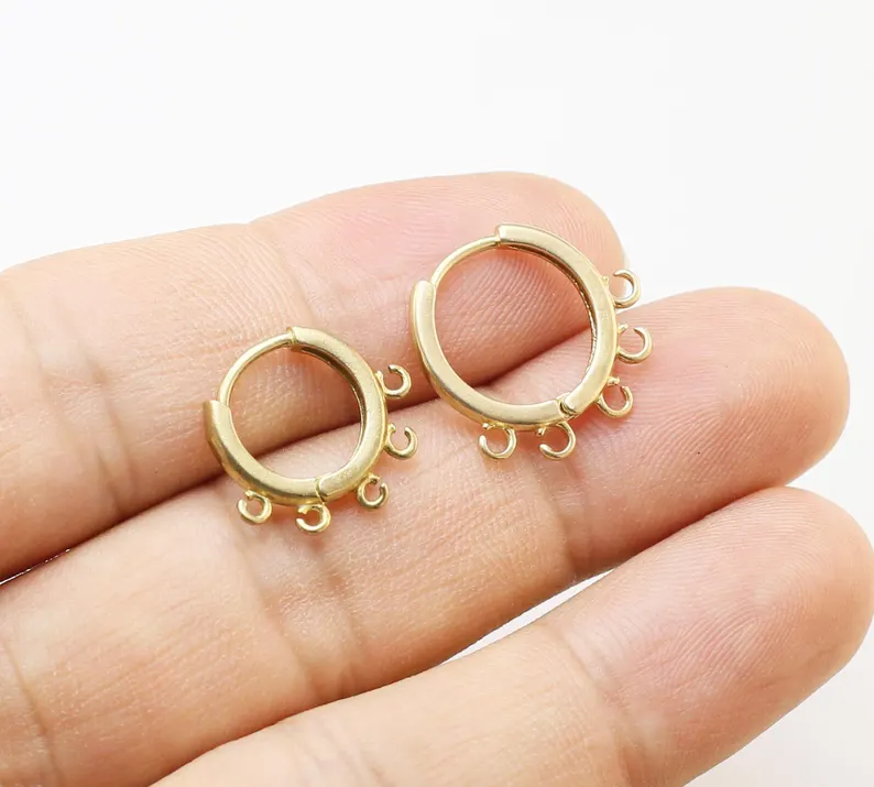 Jewelry Making Earring Supplies - 10 шт. латунные обручи для ушей,