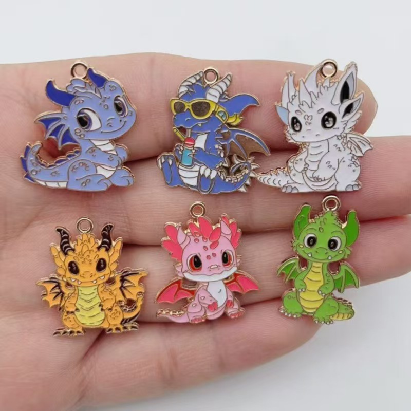 Jewelry Making Jewelry - 10 шт. персонализированных милых подвесок-дракончиков в