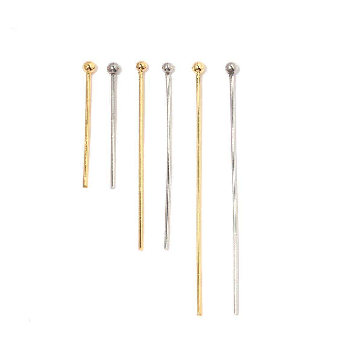 Eyepin Ball End - 50 шт., ювелирные изделия из нержавеющей