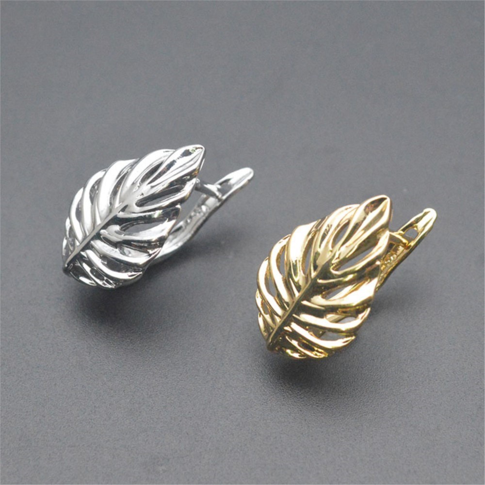 Jewelry Making Earring Supplies - 1/2 шт. позолоченные 18-каратным золотом латунные