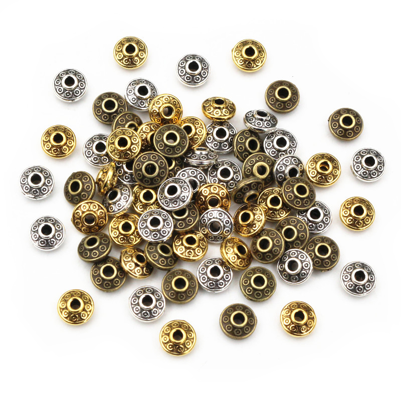 Eyepin Ball End - 100 шт. 6x6x3,5 мм бронзовые античные