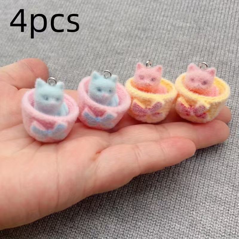 4 шт. 3D-подвески в виде кошек – обзор и цена Jewelry Making Resin