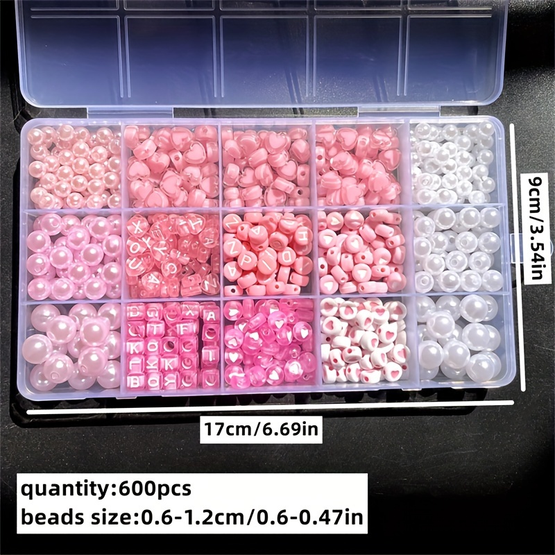 Коробка с розовым алфавитом из – обзор и цена Jewelry Making Organizer Box
