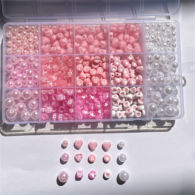 Коробка с розовым алфавитом из – обзор и цена Jewelry Making Organizer Box
