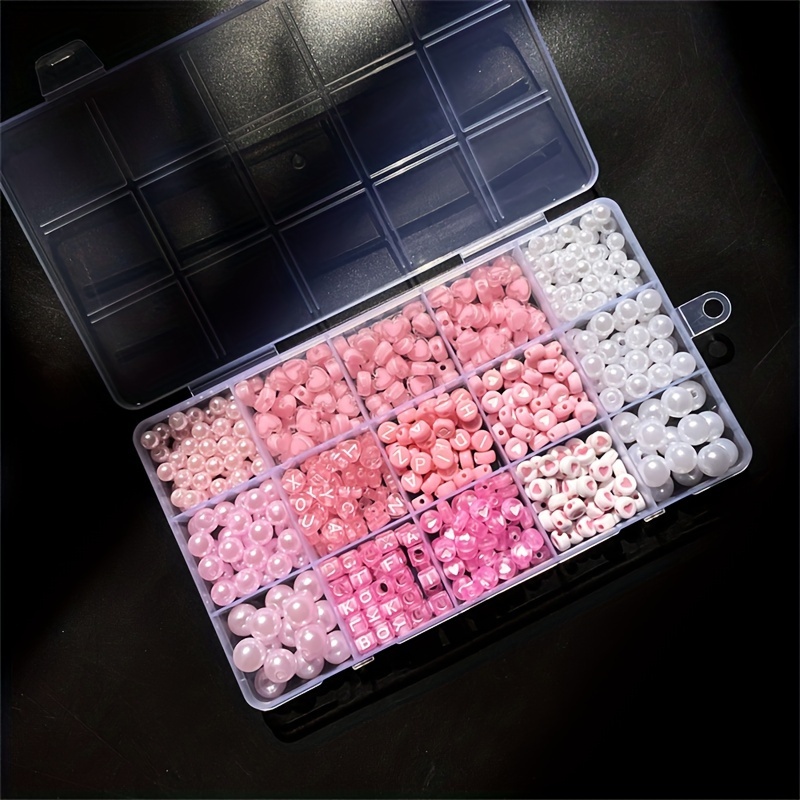Коробка с розовым алфавитом из – обзор и цена Jewelry Making Organizer Box