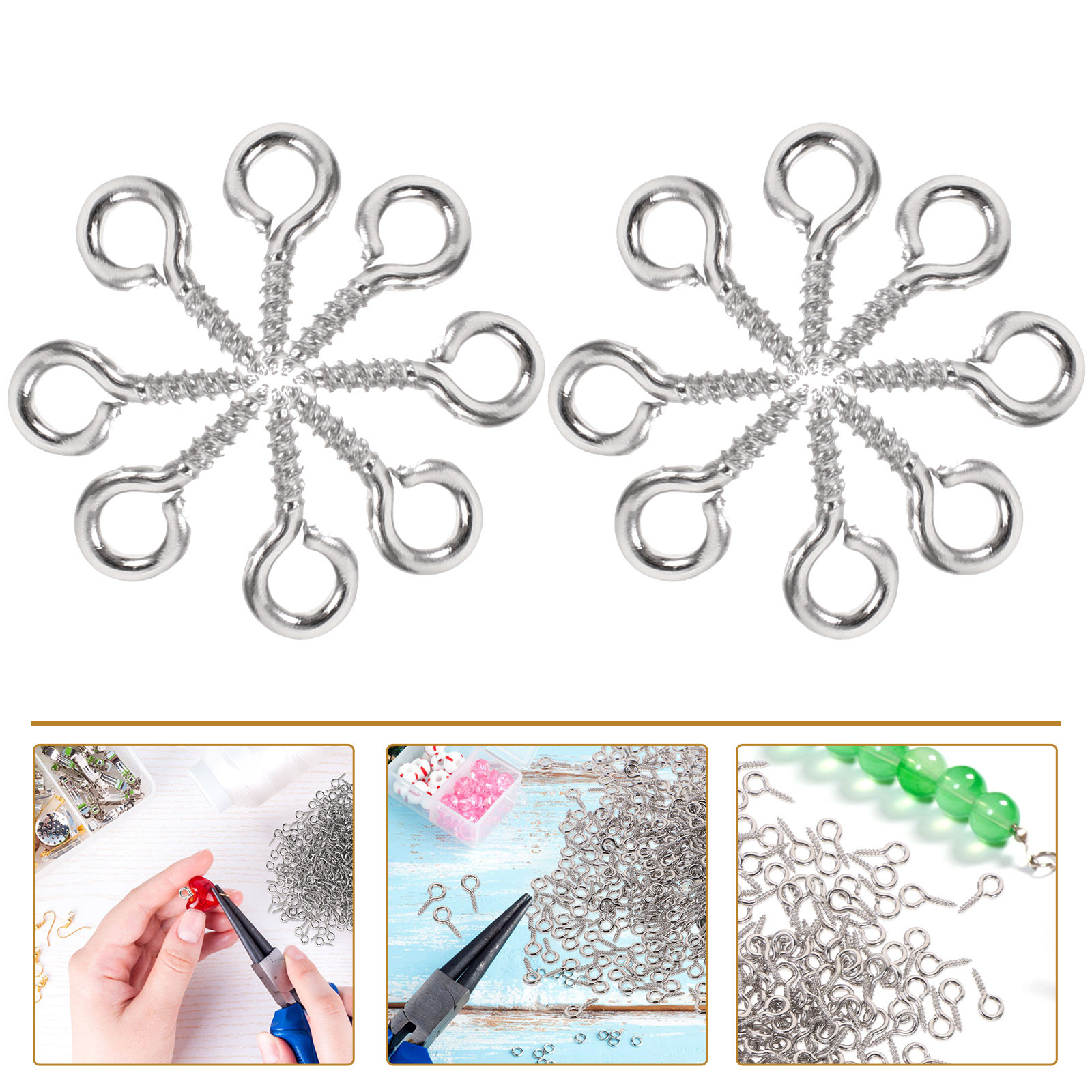 500 шт. мини-шпилек с винтовым – обзор и цена Jewelry Making Eye Pins