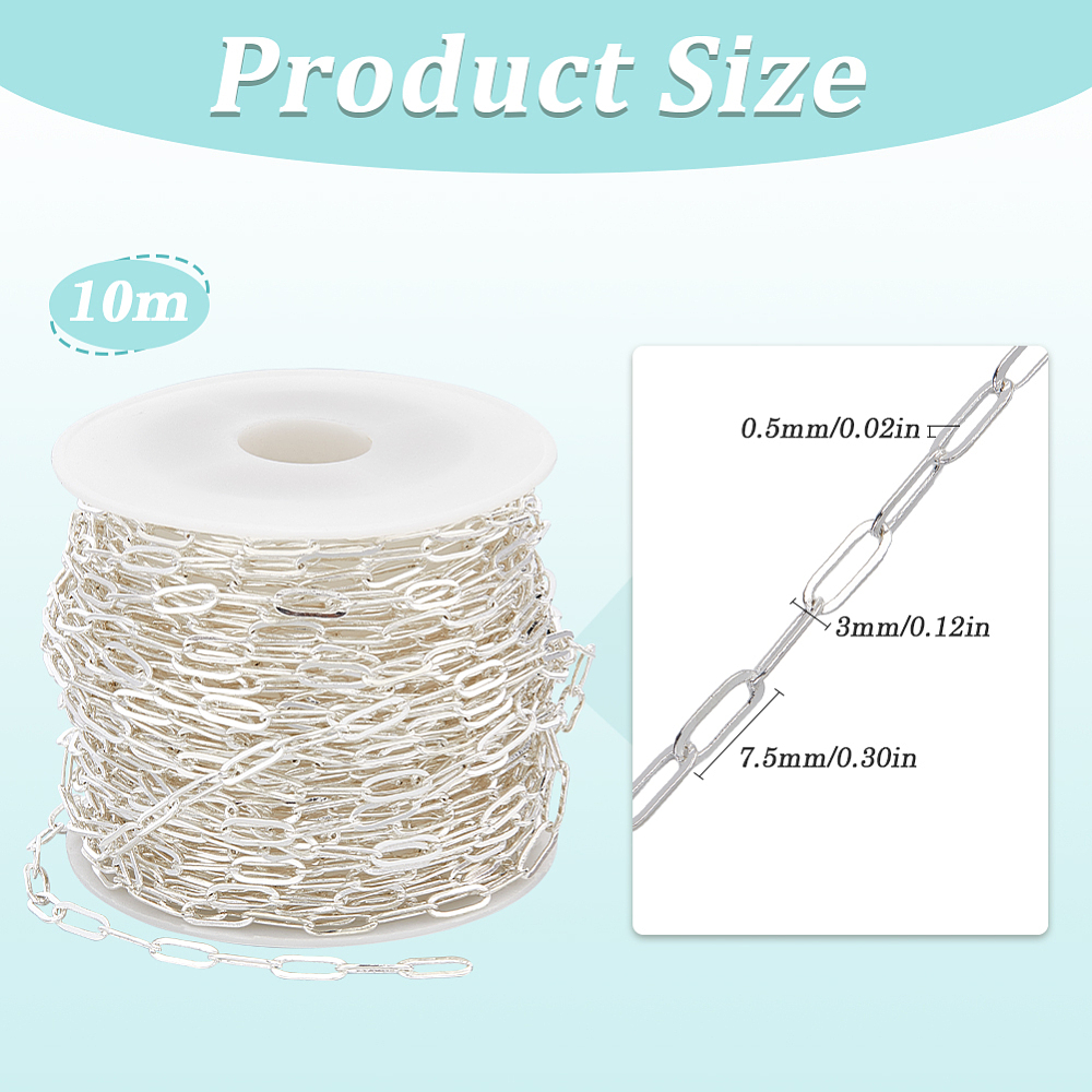 Цепочка-скрепка серебристая, 3 – обзор и цена Chain Roll Cable