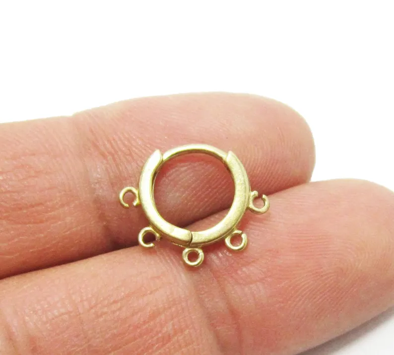 10 шт. латунные обручи для уше – обзор и цена Jewelry Making Earring Supplies