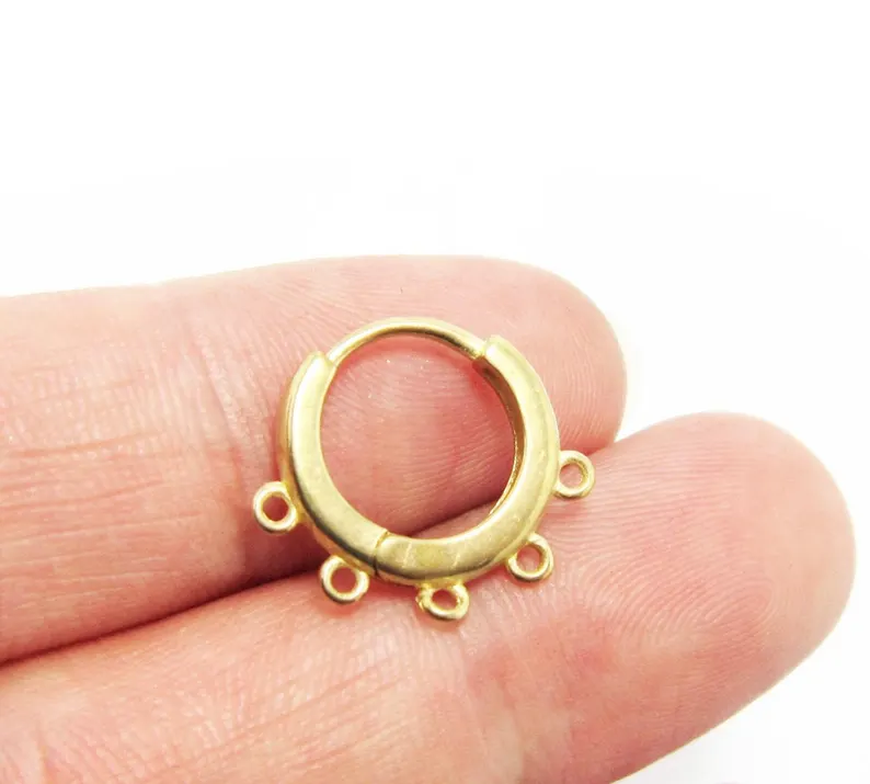 10 шт. латунные обручи для уше – обзор и цена Jewelry Making Earring Supplies