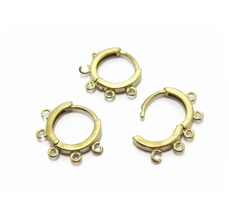 10 шт. латунные обручи для уше – обзор и цена Jewelry Making Earring Supplies