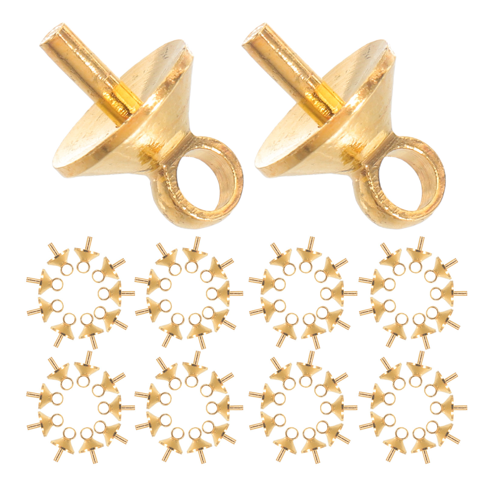 100 шт. медных держателей для  – обзор и цена Jewelry Making Eye Pins