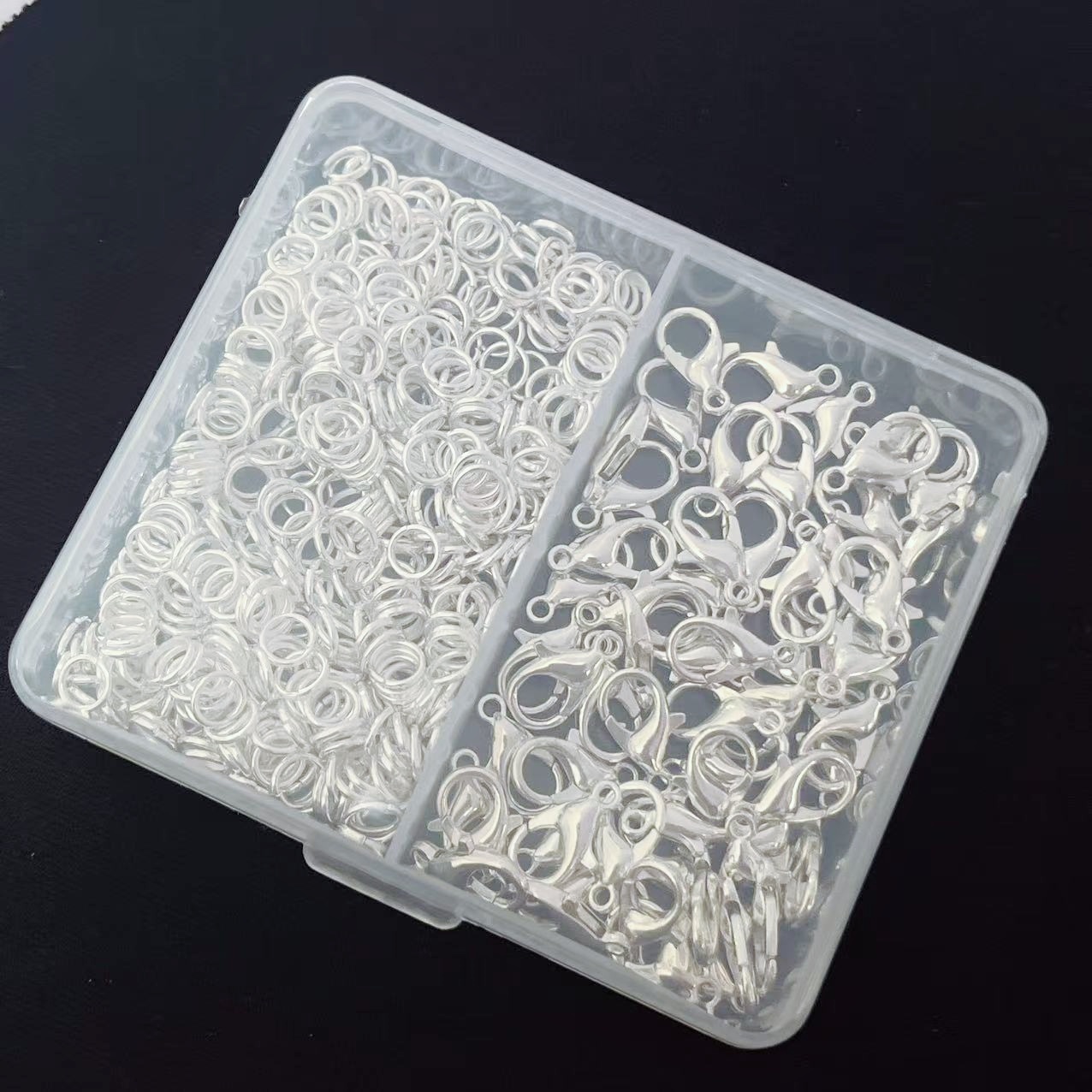150 шт./кор. серебряные застеж – обзор и цена Jewelry Making Organizer Box