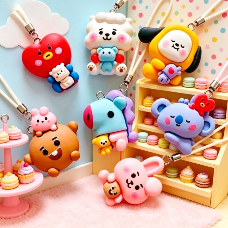 7 шт. смоляных мультяшных шарм – обзор и цена Jewelry Making Resin